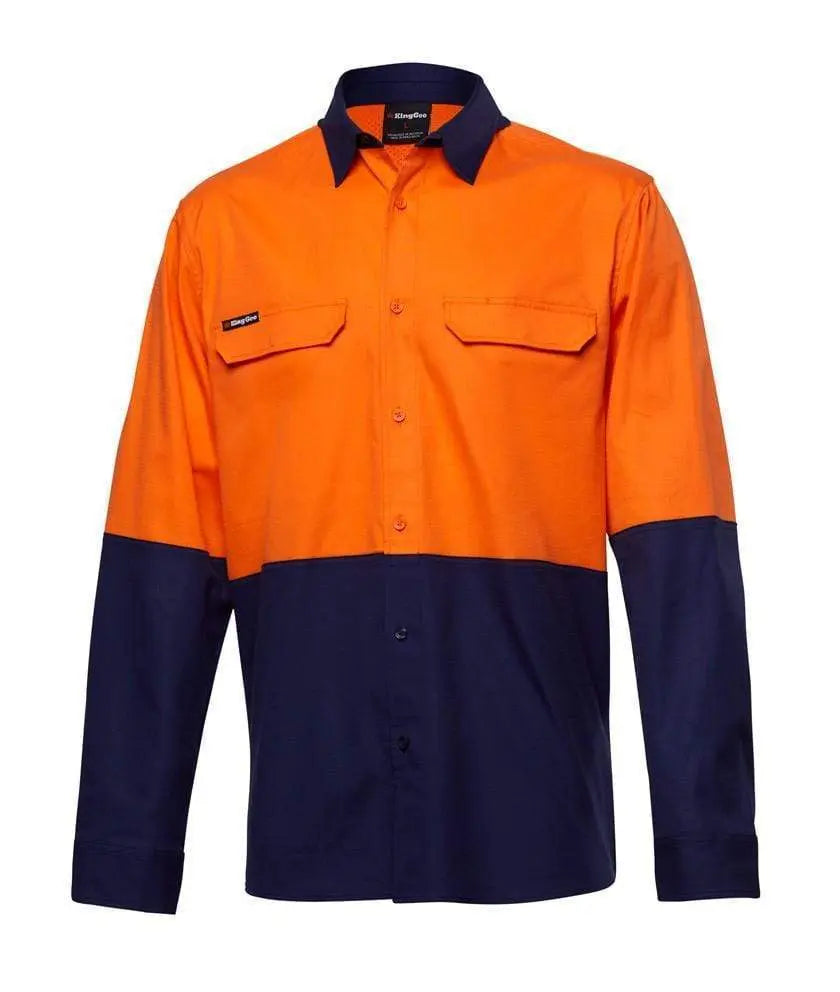 KingGee Work Wear KingGee Workcool Pro Hi Vis Shirt L/S  (New ) K54027